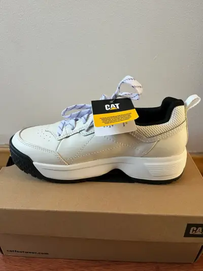 Zapatillas CAT blancas de cuero modelo Flame - miniatura 3