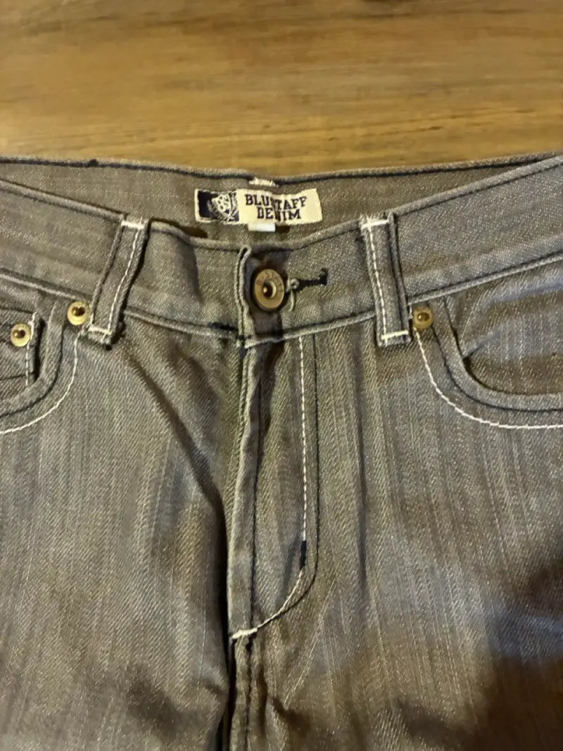 Jeans gris de mezclilla niño talla 8-9 - 2