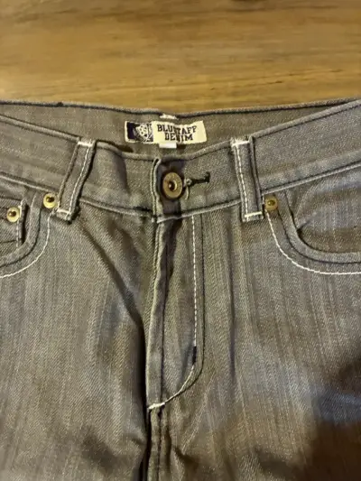 Jeans gris de mezclilla niño talla 8-9 - miniatura 2