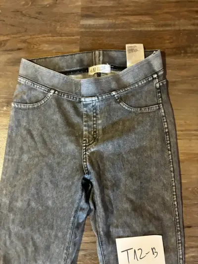 Jeans ajustados gris oscuro H&M para niña - miniatura 2