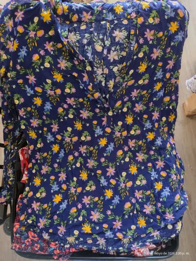 Blusa floral rojo Kimera - miniatura 4
