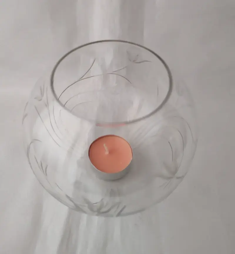 Cuenco de cristal tallado para centro de mesa - 5