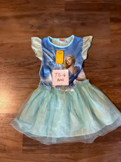 Vestido infantil de princesa talla 5-6 años - miniatura 1
