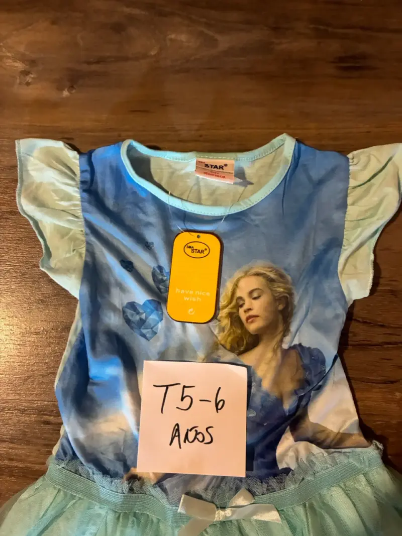 Vestido infantil de princesa talla 5-6 años - 2