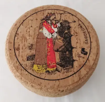 Cajita decorativa de corcho con diseño náutico - miniatura 4
