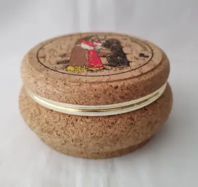 Cajita decorativa de corcho con diseño náutico - miniatura 6