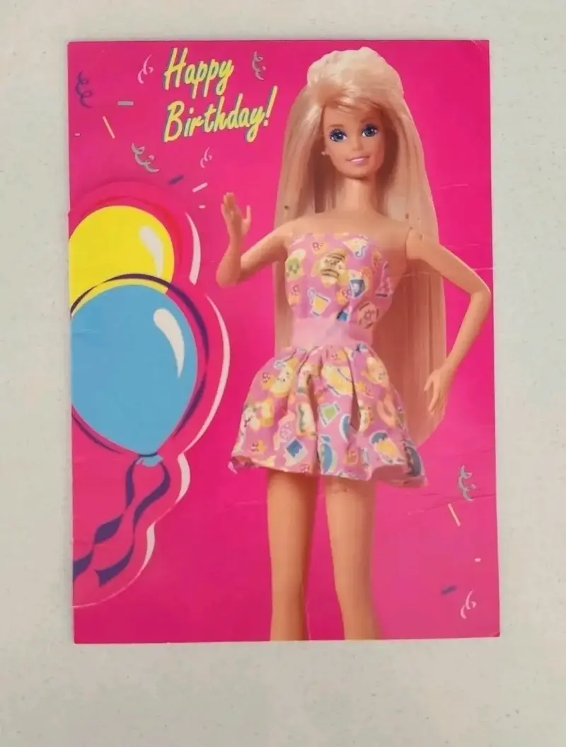 Tarjeta de cumpleaños Barbie con sobre - 4