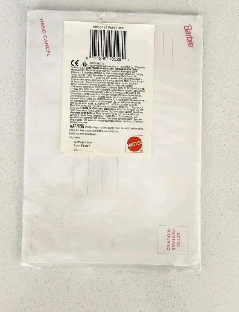 Tarjeta de cumpleaños Barbie con sobre - 6