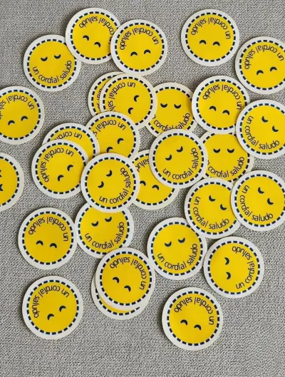 Set de stickers "Un cordial saludo" - miniatura 2