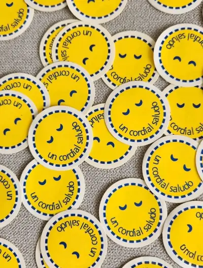 Set de stickers "Un cordial saludo" - miniatura 3
