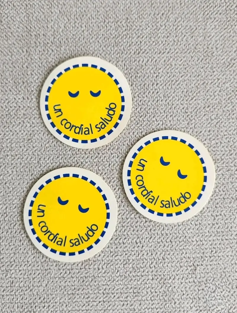 Set de stickers "Un cordial saludo" - 4