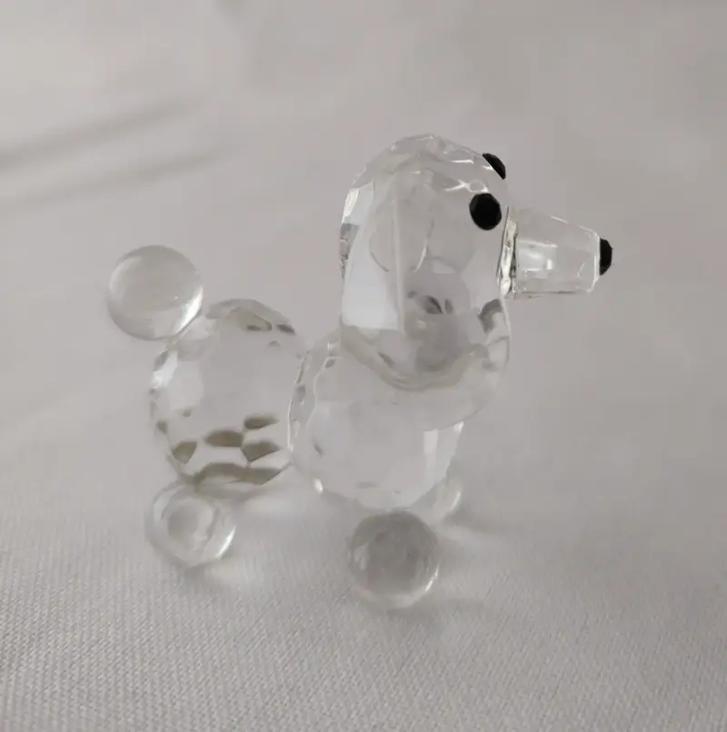 Figuras decorativas de cristal perro y Tortuga - 3