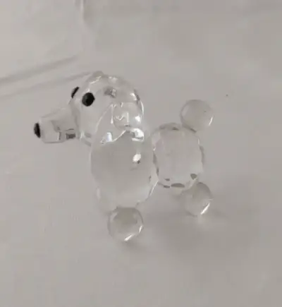 Figuras decorativas de cristal perro y Tortuga - miniatura 4