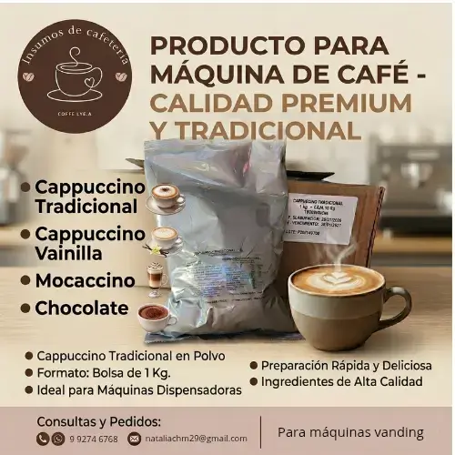 Cappuccino en polvo para máquinas de café 1kg