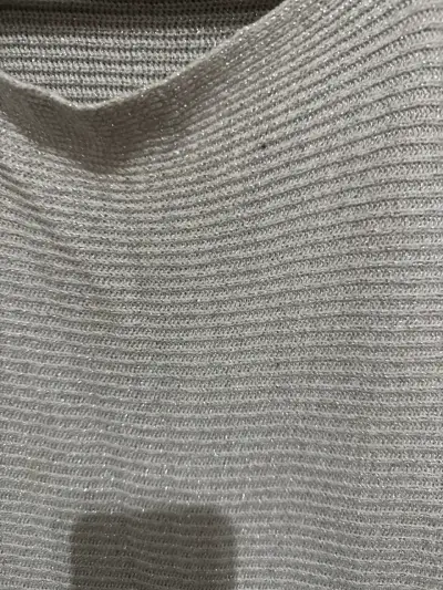Suéter beige de punto fino - miniatura 2