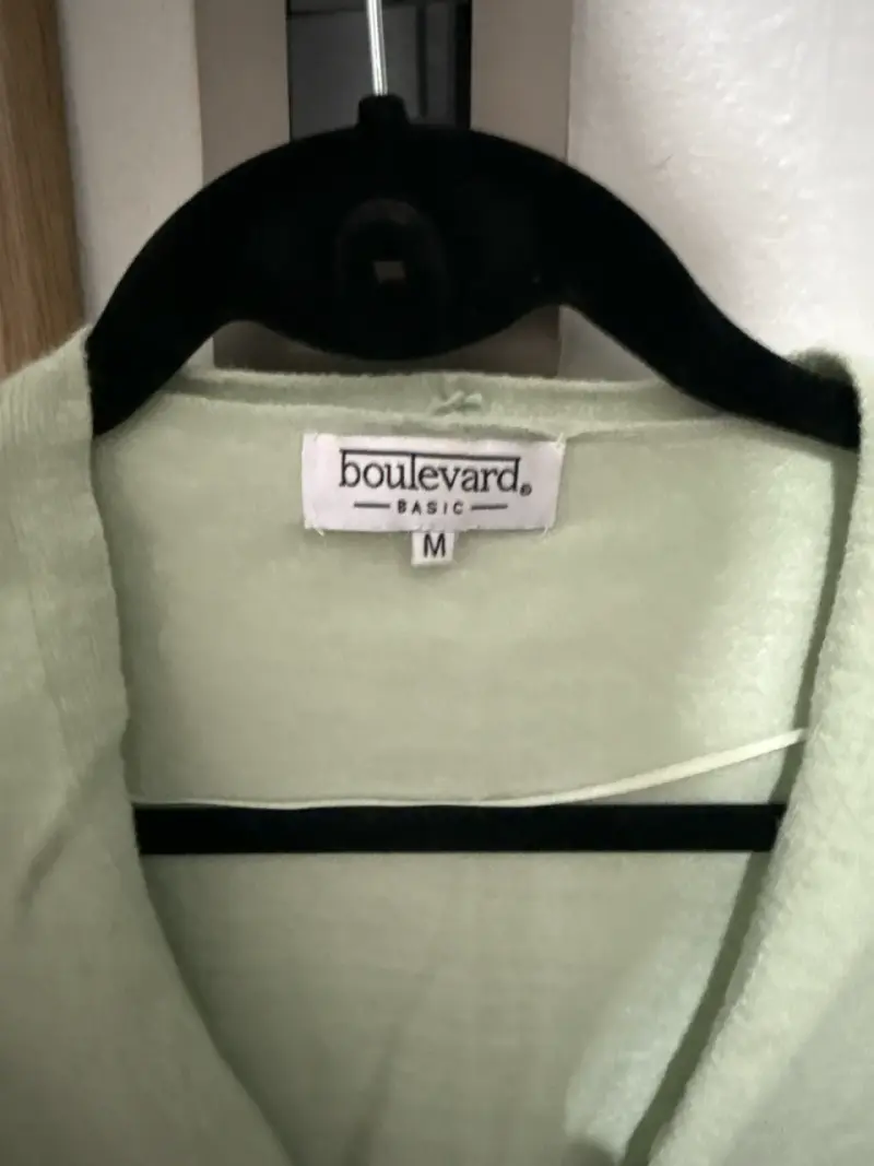 Cardigan verde claro Boulevard Paris - 2