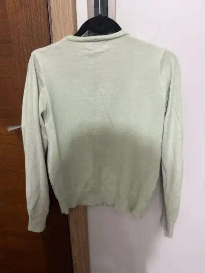 Cardigan verde claro Boulevard Paris - miniatura 3