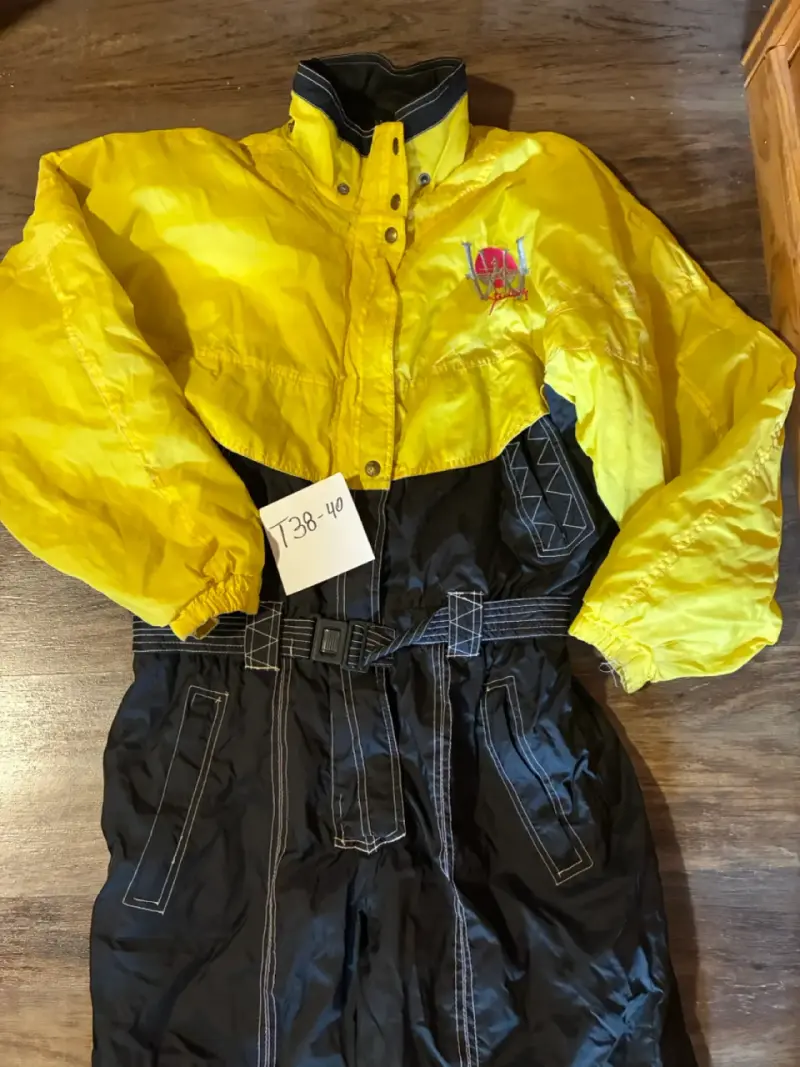 Traje de esquí amarillo y negro talla 38-40 - 2