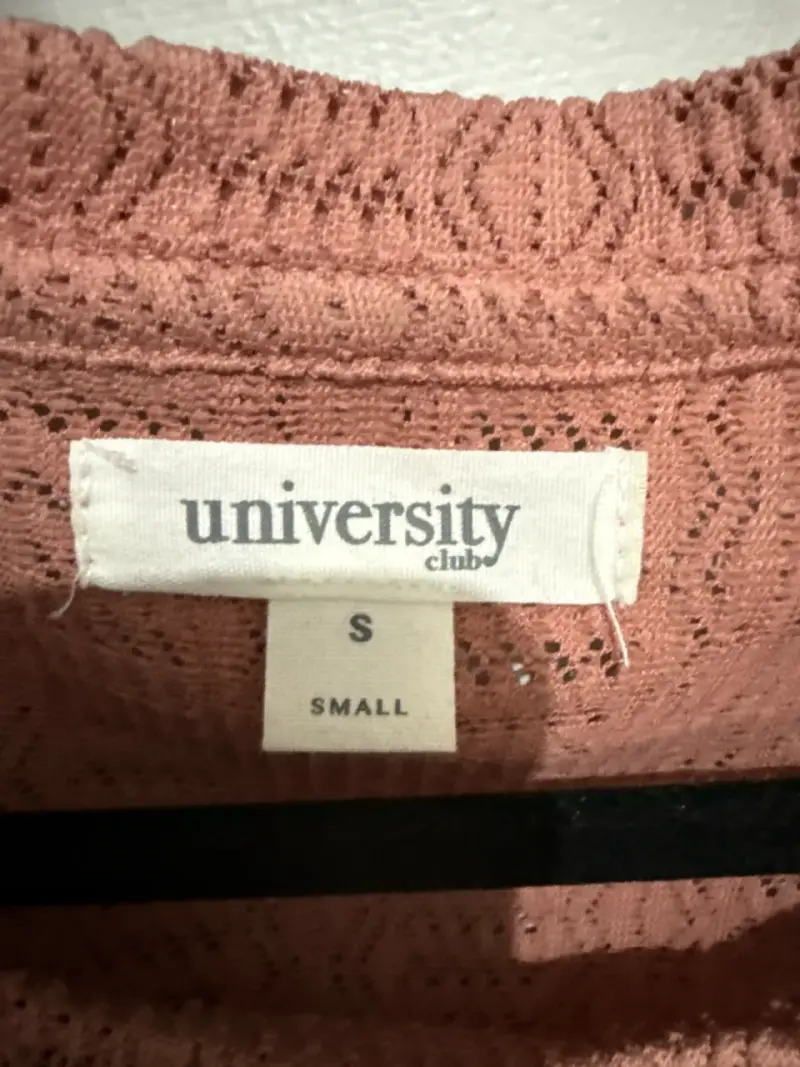 Blusa rosa con volantes University - 2