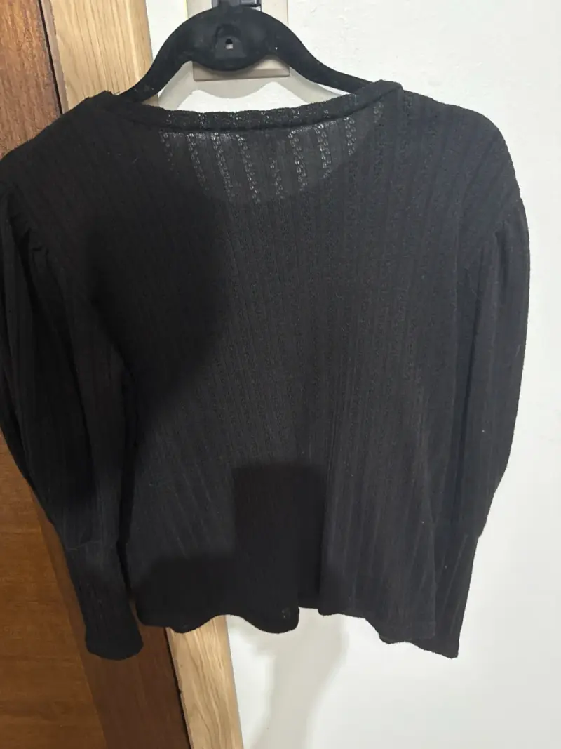 Suéter negro de mujer talla S - 3