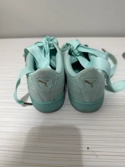 Zapatillas Puma de gamuza verde menta - miniatura 4