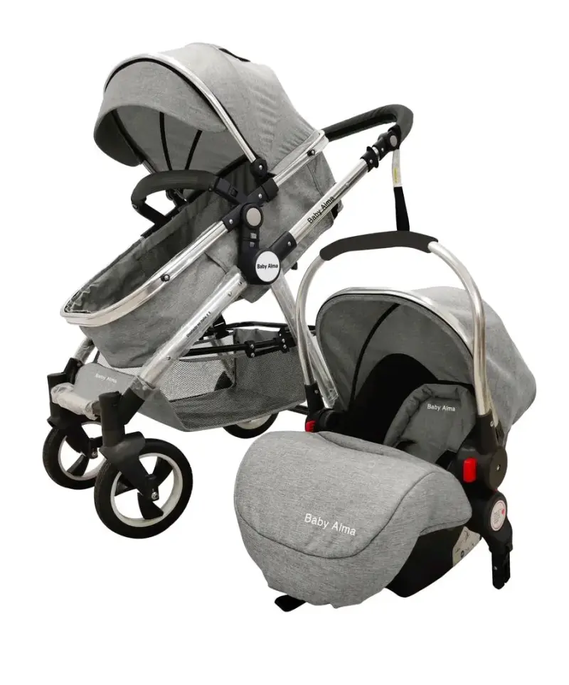 Coche de bebé Baby Alma con silla de auto - 2