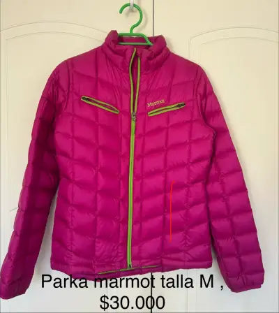 Parka Marmot fucsia talla M - miniatura 1