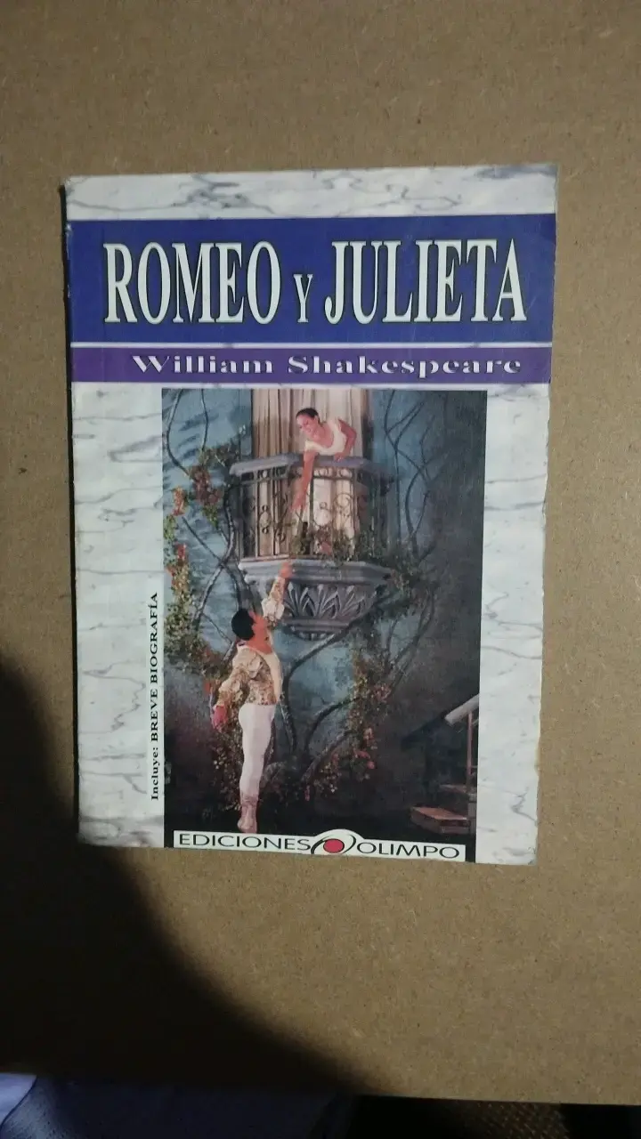 Libro Romeo y Julieta de William Shakespeare