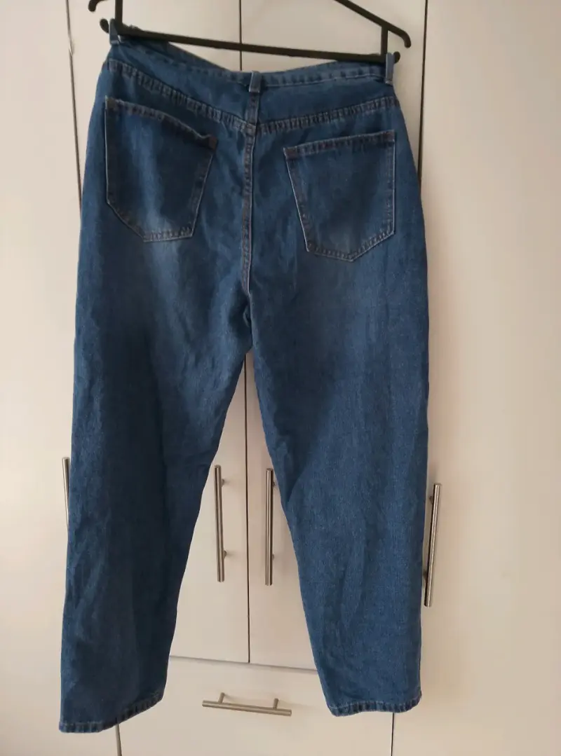Jeans de mezclilla azul clásico - 2