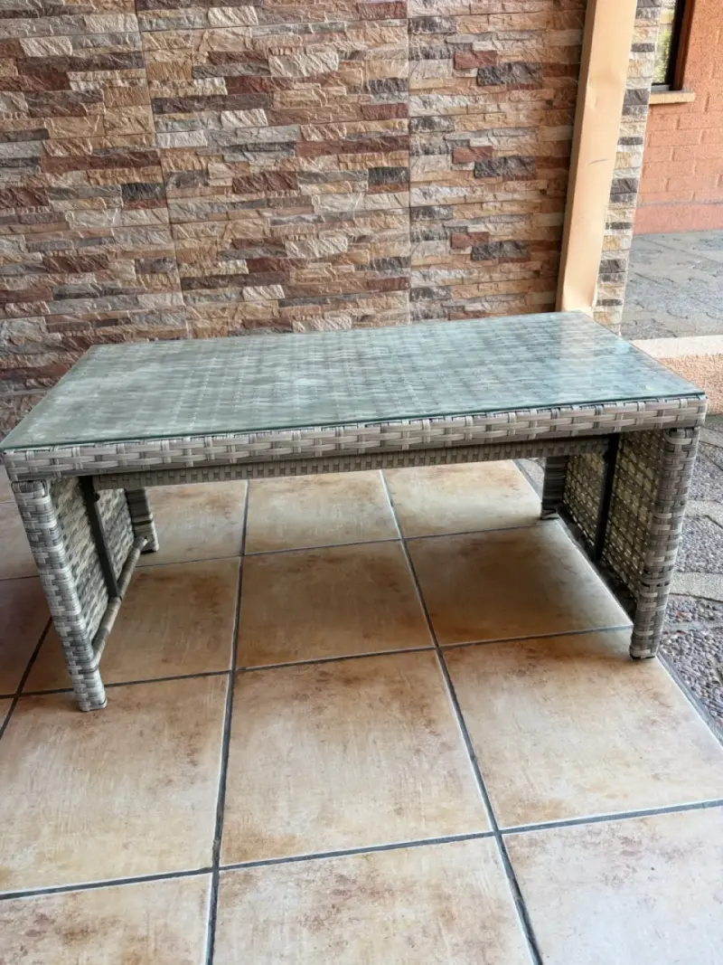 Mesa de centro de ratam para terraza - 2