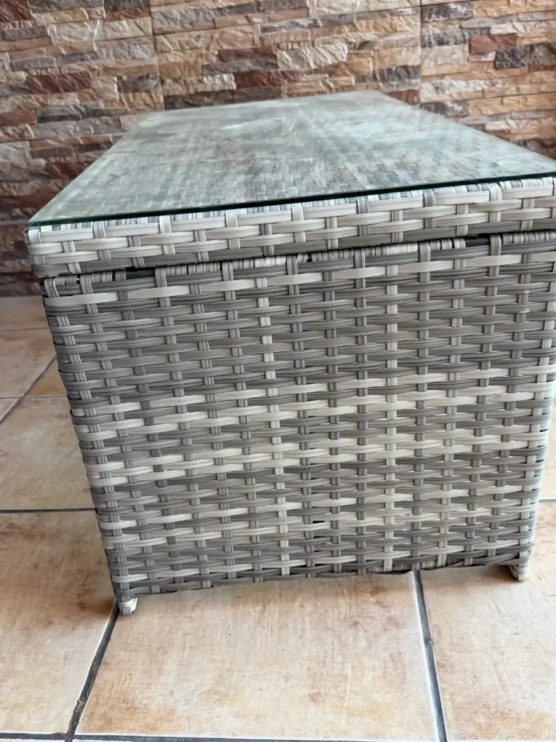 Mesa de centro de ratam para terraza - 6