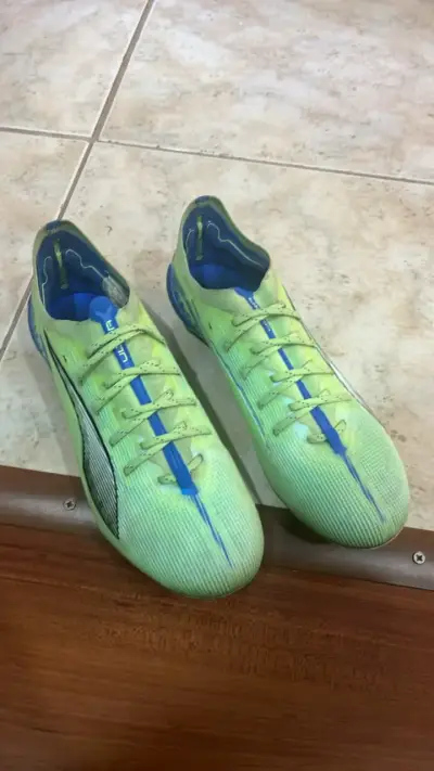 Zapatillas deportivas Puma verde y azul - miniatura 1