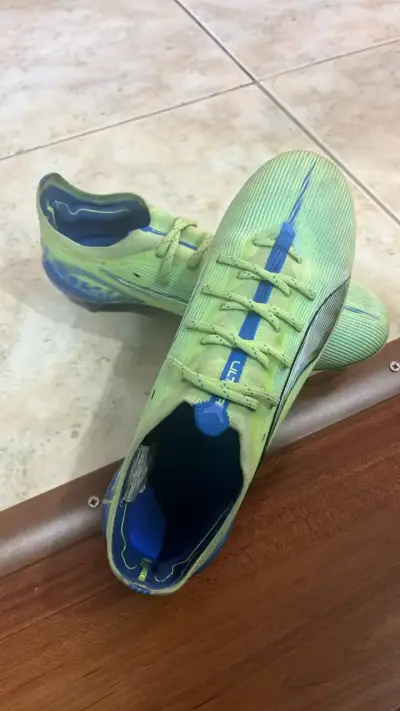 Zapatillas deportivas Puma verde y azul - miniatura 2
