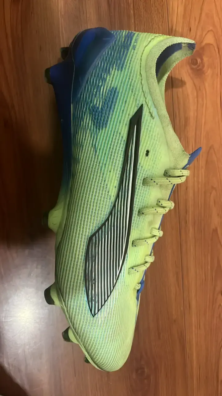 Zapatillas deportivas Puma verde y azul - 4