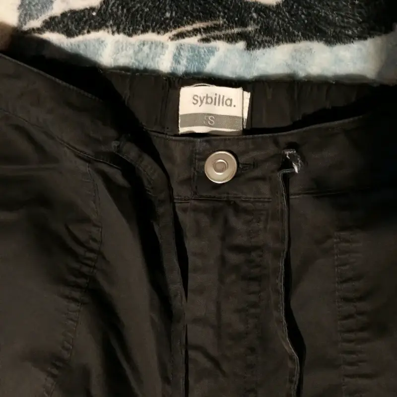Pantalones negros anchos sybilla - 2