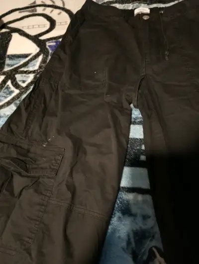 Pantalones negros anchos sybilla - miniatura 3