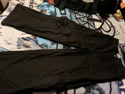 Pantalones negros anchos sybilla - miniatura 4