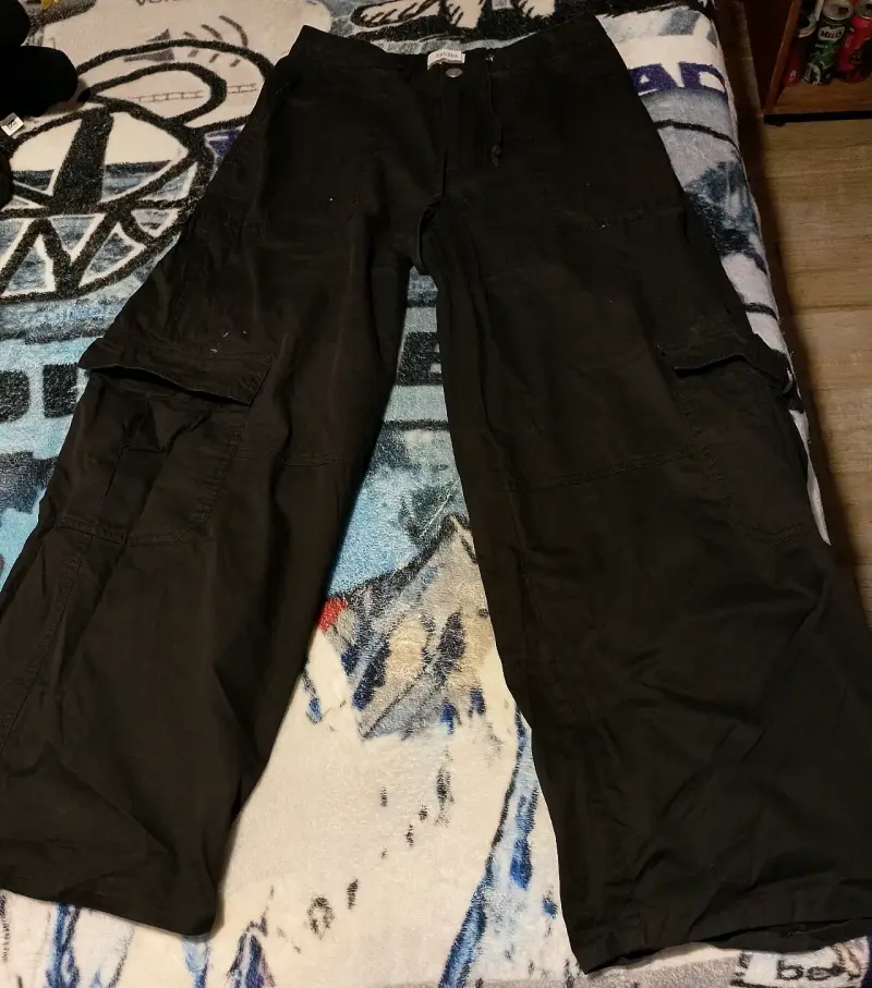Pantalones negros anchos sybilla - 5
