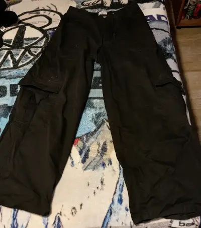 Pantalones negros anchos sybilla - miniatura 5