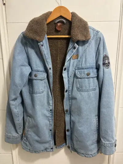 Chaqueta de mezclilla con forro de lana Xs-S - miniatura 1