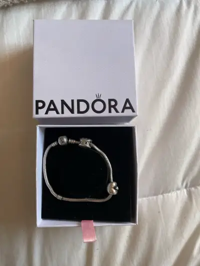 Pulsera Pandora de plata con dijes - miniatura 2