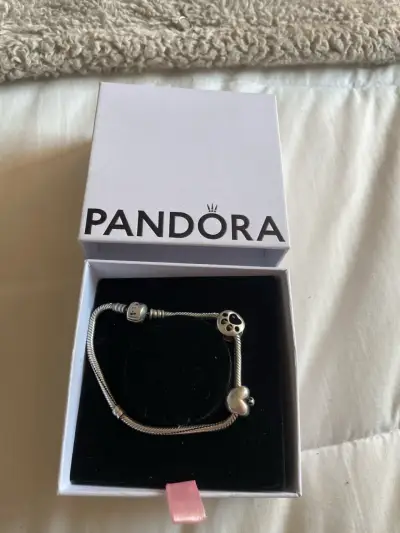 Pulsera Pandora de plata con dijes - miniatura 3