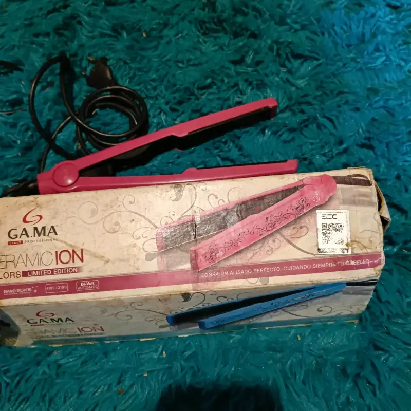 Plancha de pelo Gama Ceramic Ion rosa - 1