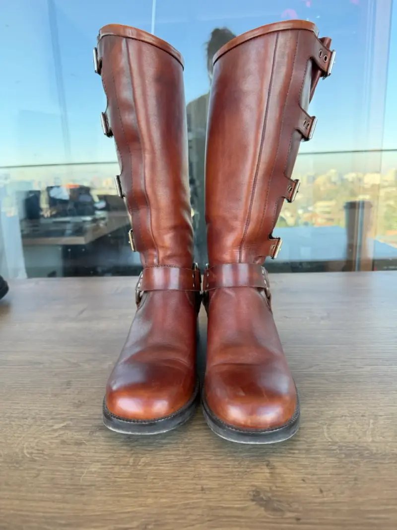 Botas Gacel de cuero marrón con hebillas - 2