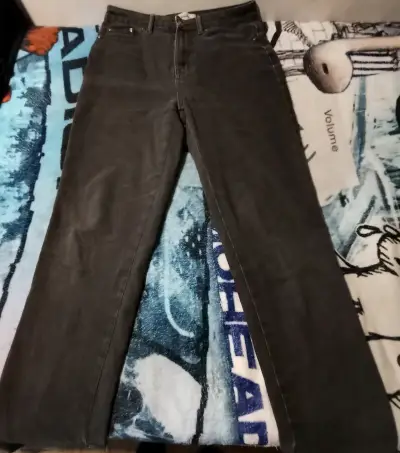 Jeans negros de mezclilla - miniatura 1