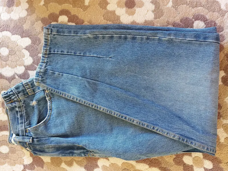 Jeans de mezclilla azul para mujer - 1