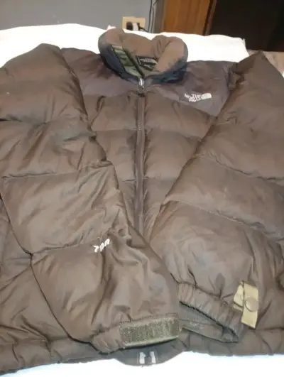 Chaqueta de invierno verde con forro polar - miniatura 3