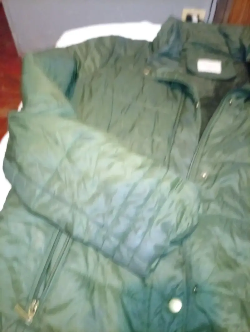 Chaqueta de invierno verde con forro polar - 5