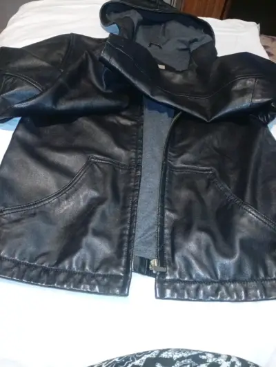 Chaqueta de invierno verde con forro polar - miniatura 7