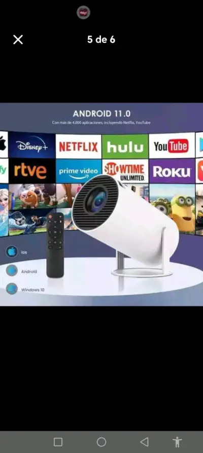 Proyector Android 11.0 con control remoto - miniatura 1